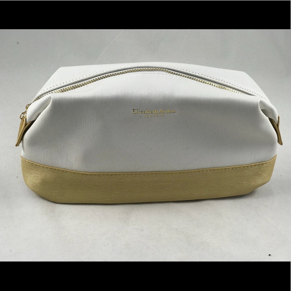 White Elizabeth Arden Make up pouch bag